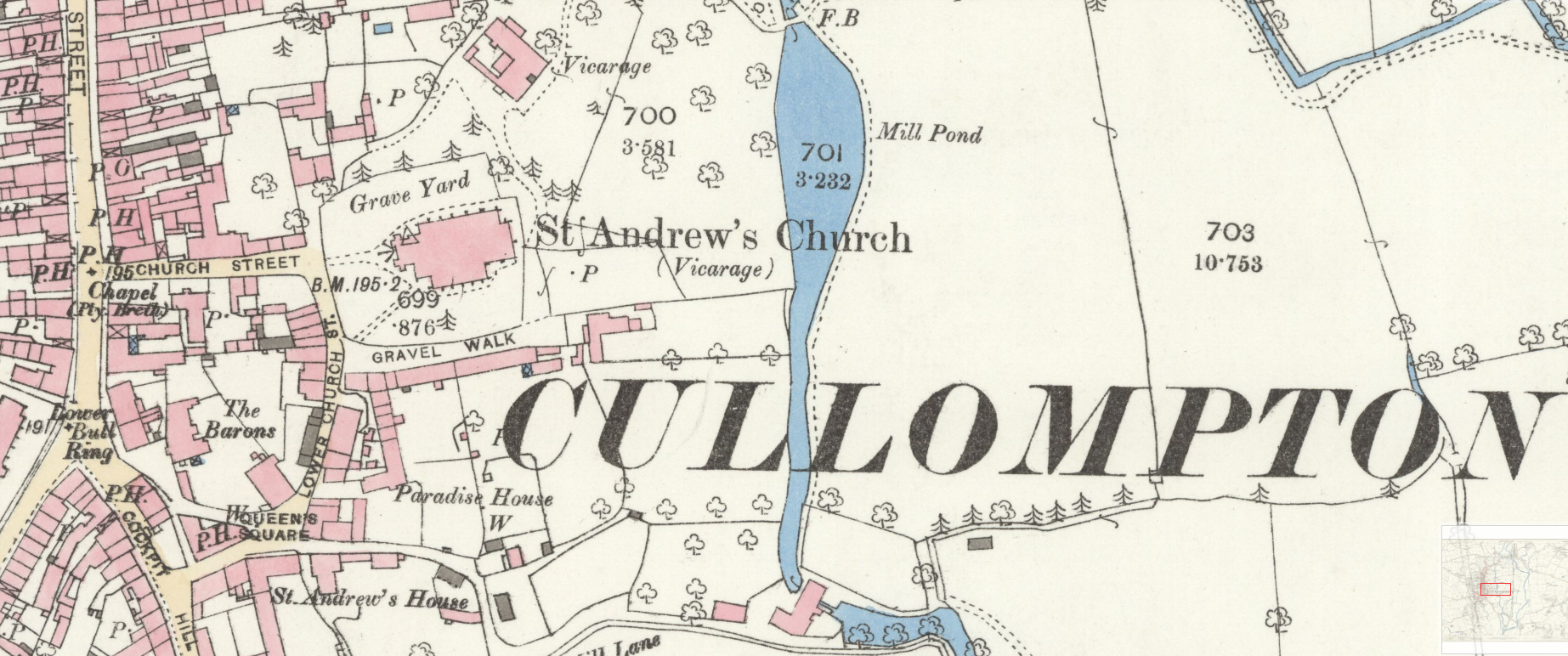 Cullompton1887 25 inch OS https://maps.nls.uk/view/101443777